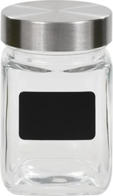 vidaXL Βάζα Αποθήκευσης 12 τεμ. 300 ml με Αυτοκόλλητο