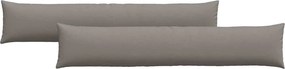 vidaXL Μαξιλάρι Καναπέ 2 pcs Taupe 200 x 40 εκ. ύφασμα