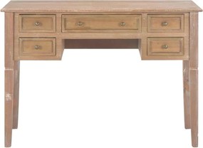 280072 vidaXL Writing Desk Brown 109,5x45x77,5 cm Wood