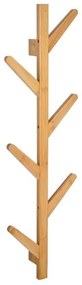 Estia Κρεμάστρα Πόρτας Bamboo Κάθετη Με Πλακέ Γάντζους 84x26x6.8cm 6 Θέσεων Φυσικό 04-19709