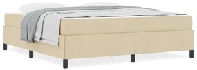 vidaXL Κρεβάτι με ελατήρια Κρέμα 180 x 200 cm