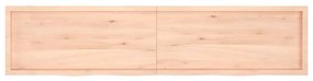 vidaXL Ράφι Τοίχου 220x50x(2-6) εκ. από Ακατέργαστο Μασίφ Ξύλο Δρυός
