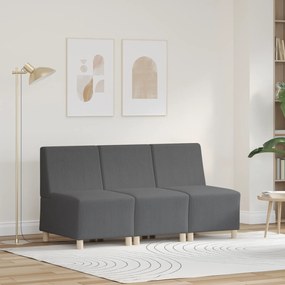 vidaXL Καθίσμα Σαλονιού 3 pcs Σκούρο γκρι 55 x 74 x 82 εκ. Βελούδο