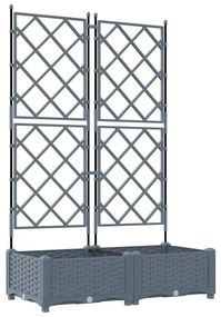vidaXL Κηποτινάκι με Τρέλα Ανοιχτό γκρι 80 x 40 x 125.5 εκ. PP