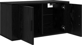 vidaXL Σετ Βαθμιδωτών Ντουλαπιών Τηλεόρασης 3 pcs Μαύρη Οξυά
