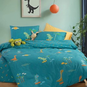 Σεντόνια Μονά (170x260) Nef-Nef Homeware Junior Dinos On Wheels
