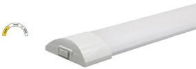Adeleq Φωτιστικό Οβάλ PC 60cm LED 18W CCT Με Διακόπτη ON/OFF Λευκό 3-91882