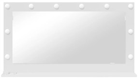 vidaXL καθρέφτης Vanity με LED Φώτα Λευκό 100x55x18 εκ.