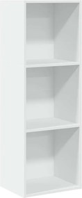 vidaXL Βιβλιοθήκη Λευκή 40x30x114 εκ. από Επεξεργασμένο Ξύλο