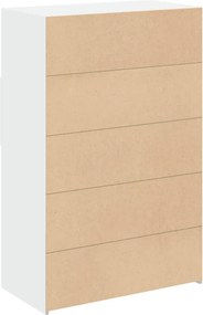 vidaXL Ντουλάπι Λευκό 80x42,5x124 εκ. από Επεξεργασμένο Ξύλο