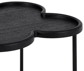 Βοηθητικό τραπεζάκι σαλονιού FL03247 Fylliana Μαύρο 60x60x67 εκ. 60x60x67 εκ.