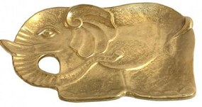 Διακοσμητικός Δίσκος Ελέφαντας 36cm Gold ROD104K3 Espiel Ceramic