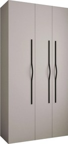 Ντουλάπα Como II-Cashmere - Μαύρο-Μήκος: 120εκ