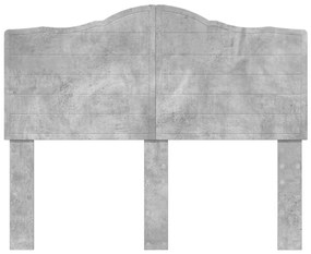 vidaXL Κεφαλάρι Σκυρόδεμα Γκρι 120 cm Επεξεργασμένο ξύλο