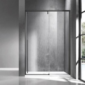 Καμπίνα Ντουζιέρας Από Τοίχο Σε Τοίχο Συρόμενη Santorini 400 SANG400120 8mm Clear-Gun Metal Karag 120 x200 Αλουμίνιο,Γυαλί