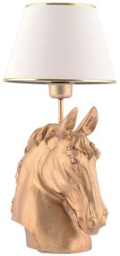 Φωτιστικό Επιτραπέζιο Horse 390FLH2239 25x54cm E27 40W White-Gold Opviq