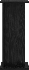 vidaXL Βάση φυτών 2 τεμ. Μαύρη Δρυς 25 x 25,5 x 60,5 εκ.