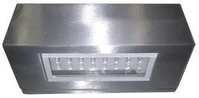 Απλίκα Φωτιστικό Τοίχου LED 3,3W Αλουμινίου Ψυχρό Λευκό 7060 Διπλής Κατεύθυνσης Lumen-9-7060660-Αλουμίνιο 9-7060660