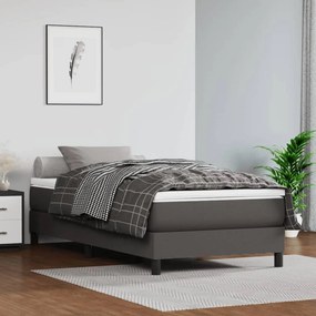 ΚΡΕΒΑΤΙ BOXSPRING ΜΕ ΣΤΡΩΜΑ ΓΚΡΙ 100X200ΕΚ. ΑΠΟ ΣΥΝΘΕΤΙΚΟ ΔΕΡΜΑ 3144247