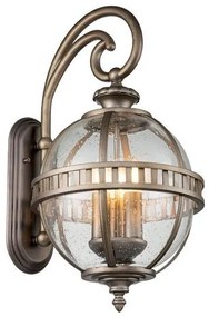 Φανάρι Απλίκα Φωτιστικό Τοίχου 3xE14 IP44 58cm Halleron Elstead Lighting KL-HALLERON-2M-BU Μπρονζέ