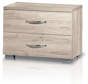 ΧΕΡΙ ΞΥΛΟ Κομοδίνο σειρά ΝΕΤ με 2 συρτάρια 50cm x 45 x 38.5cm