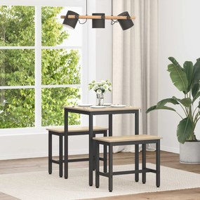 vidaXL Τραπεζαρίες 60 x 60 x 75 cm Επεξεργασμένο Ξύλο Sonoma Δρυς