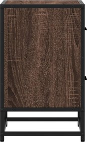 vidaXL Κομοδίνα Καφέ Δρυς 40x31x50 εκ. από Επεξεργασμένο Ξύλο
