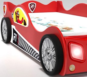 Κρεβάτι παιδικό Monza-Kokkino