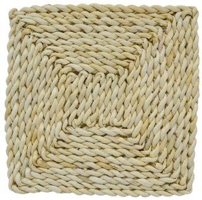 Σουπλά Ψαθινό Τετραγωνό 830855 20x20x1cm Natural Ankor Mat