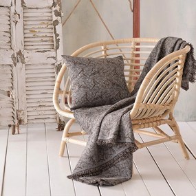 Ριχτάρι Xaviera Grey-Brown Ρυθμός Πολυθρόνα 160x180cm Cotton-Polyester