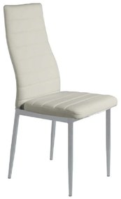 Καρέκλα Aliana Cream Βαφής 11-1339 41X50X96cm Μέταλλο,Τεχνόδερμα