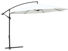 vidaXL Κρεμαστό Ομπρέλα Ήλιου Λευκό