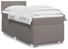 ΚΡΕΒΑΤΙ BOXSPRING ΜΕ ΣΤΡΩΜΑ TAUPE 90X200 ΕΚ. ΥΦΑΣΜΑΤΙΝΟ 3288075