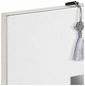 Τοίχο καθρέφτη DKD Home Decor Λευκό Ασημί Ανατολικó 70 x 2 x 90 cm