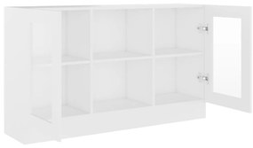 vidaXL Βιτρίνα Λευκή 120 x 30,5 x 70 εκ. από Επεξ. Ξύλο
