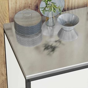 vidaXL Σετ Αποθήκευσης Κουζίνας με ράφι 3 pcs Λευκό 240 x 50 x 92 εκ