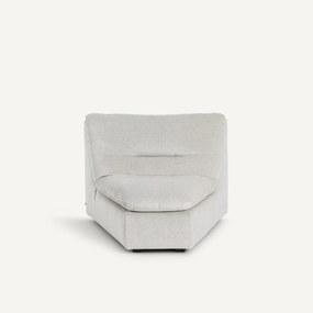 Γωνιακή πολυθρόνα σύνθεσης από λινό βελούδο, Giuliano