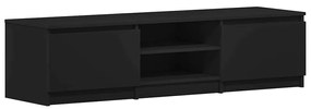vidaXL Έπιπλο Τηλεόρασης Μαύρο 140 x 40 x 35,5 εκ. από Επεξ. Ξύλο