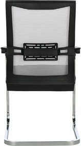 Καρέκλα γραφείου επισκέπτη Chromatic pakoworld μέταλλο-mesh μαύρο