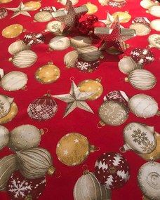 Χριστουγεννιάτικο Τραπεζομάντηλο Λονέτα Christmas Trinkets 6 ατόμων (135x175cm) Multi