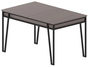 Τραπέζι Επεκτεινόμενο Pal 855DTE4606 132/170x80x76cm Mocha Μοριοσανίδα, Μέταλλο