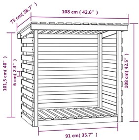 ΡΑΦΙΕΡΑ ΚΑΥΣΟΞΥΛΩΝ 108 X 73 X 108 ΕΚ. ΑΠΟ ΜΑΣΙΦ ΞΥΛΟ ΠΕΥΚΟΥ 822222