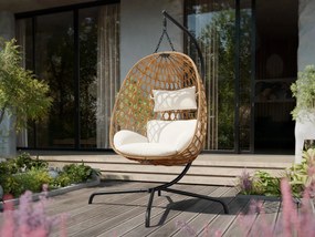 Κρεμαστή πολυθρόνα Liwebo-Μπεζ