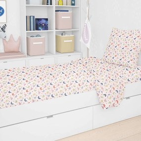 Σεντόνι Βρεφικό Με Λάστιχο Butterfly 49 Rotary Print DimCol Crib 70x140cm 100% Βαμβάκι