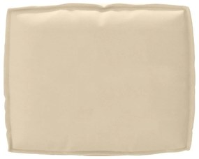 vidaXL Μαξιλάρι παλέτας για πλάτη Μπεζ 50 x 40 x 12 cm Ύφασμα Oxford