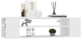vidaXL Έπιπλο Τηλεόρασης Κρεμαστό Λευκό 100x30x26,5 εκ από Επεξ. Ξύλο