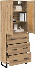 vidaXL Highboard 2 pcs Artisan Oak 69,5 x 34 x 180 εκ.