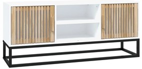 vidaXL Έπιπλο Τηλεόρασης Λευκό 105x30x45 εκ. Επεξεργασμένο Ξύλο/Σίδερο