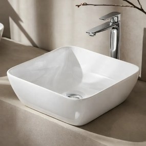 Tema Por040 White Gloss 40x40 - Επιτραπέζιος νιπτήρας