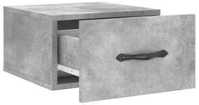 vidaXL Κομοδίνο Επιτοίχιο Γκρι Σκυροδέματος 35 x 35 x 20 εκ.